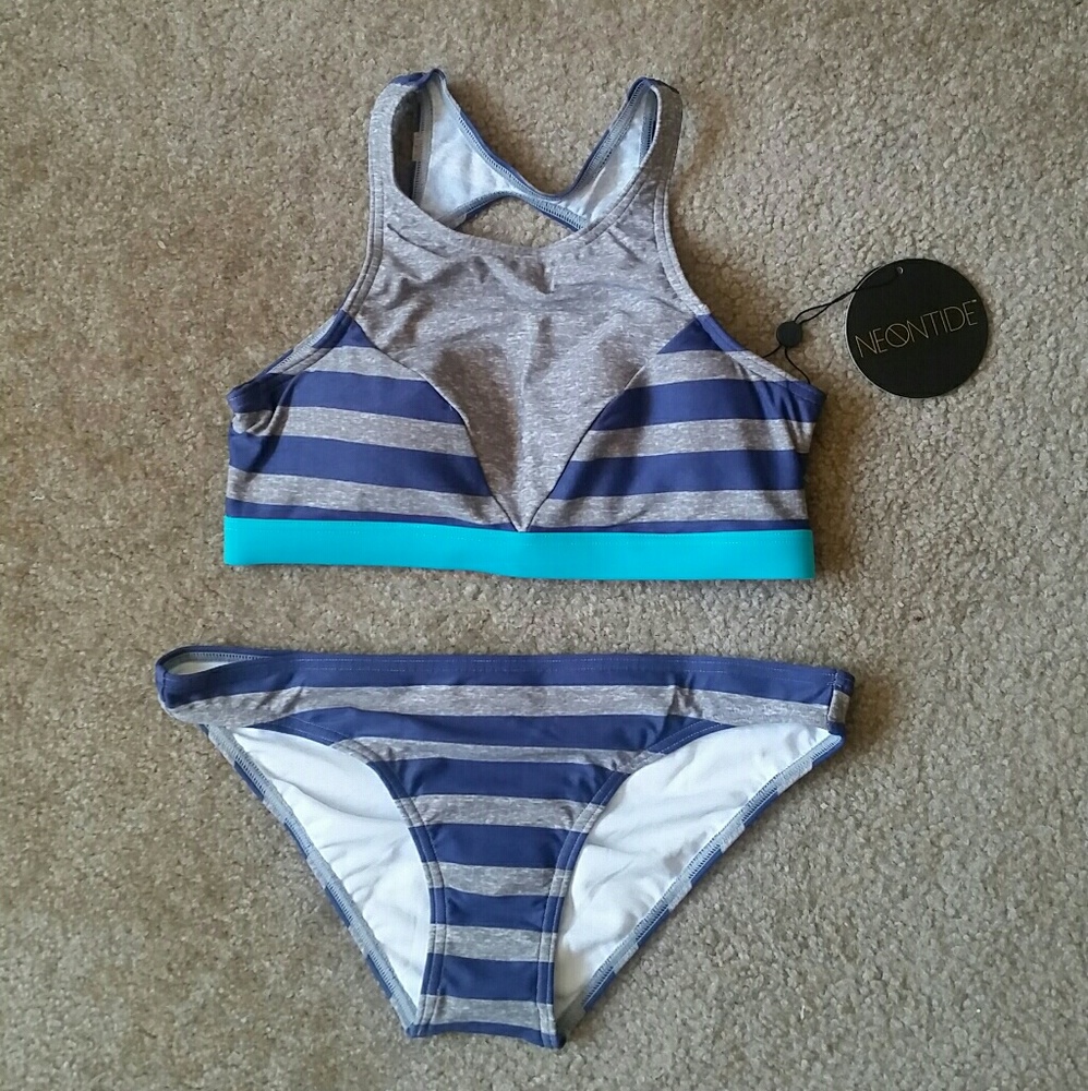 NEONTIDE Neonluxxe High Neck Bikini Set